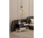 Soho Eclectic Mixed Material Luxury Bedside Table