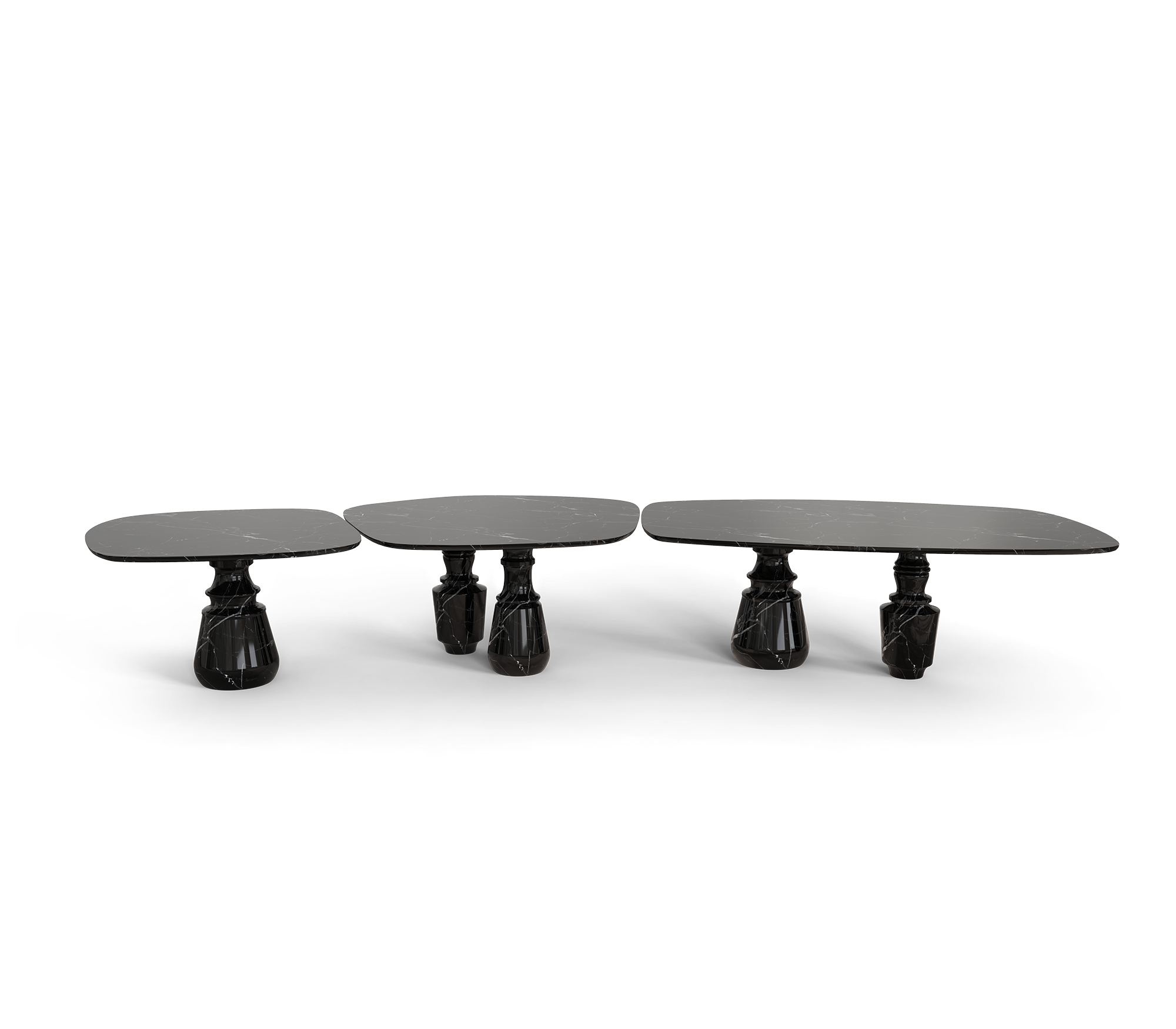 Pietra Nero Marquina Modular Dining Table