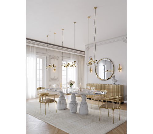 Pietra Oval XL Marble Dining Table