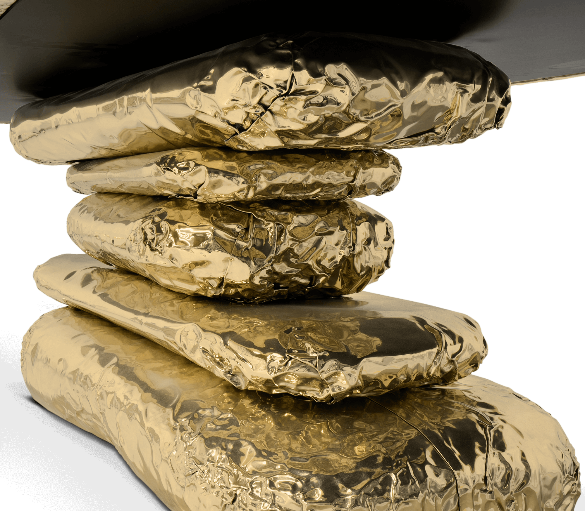 Stonehenge Marble & Brass Dining Table