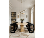 Bonsai Dining Table with Minimalism & Personalized Faceted Dining Table