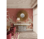 Empire Consoles Hammered Gilded Brass Entryways Cabinet Table