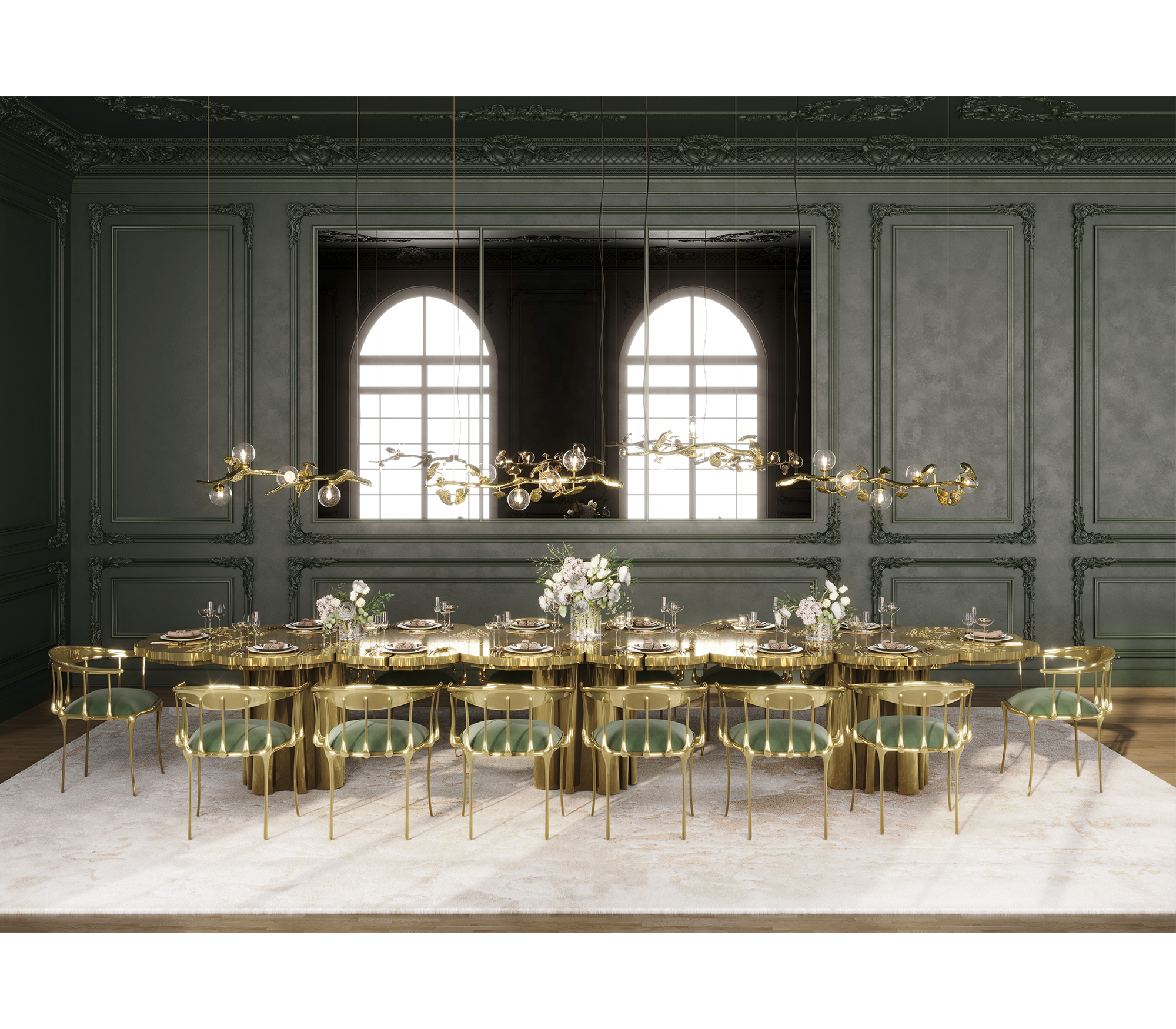 Fortuna Sculptural Dining Table