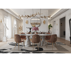 Pietra Oval XL Marble Dining Table