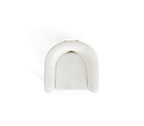 Elara Curved Sculptural Polished Brass Luxury Dining Chair