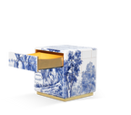Heritage Azulejo Hand-Painted Ceramic Small Luxury Nightstand