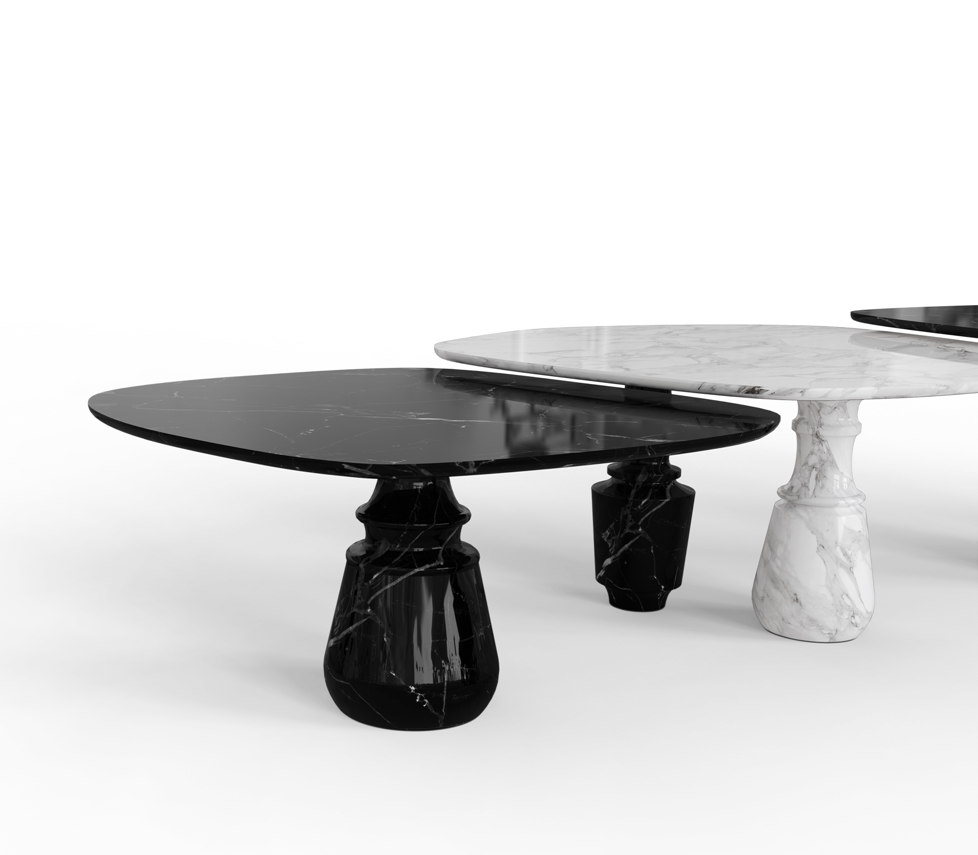 Pietra Nero Marquina Modular Dining Table