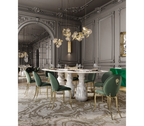 Pietra Oval XL Marble Dining Table