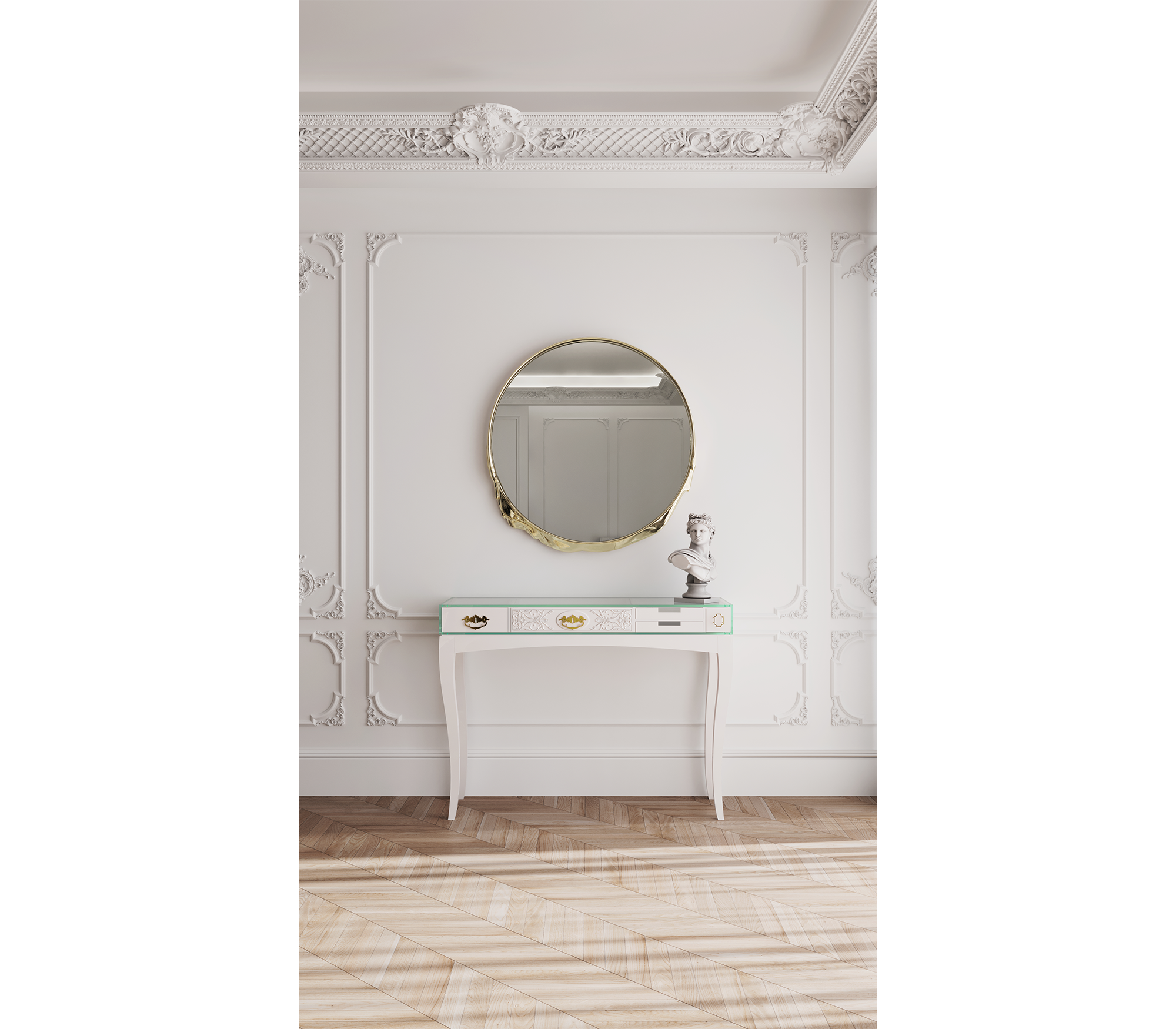Soho Consoles with Modern Lacquered Entryways Cabinet Table