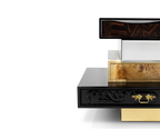 Frank Surreal Multi-Veneer Layered Luxury Nightstand