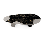 Ophelia Oval Carrara Marble & Gold Dining Table