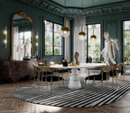 Pietra Oval XL Marble Dining Table
