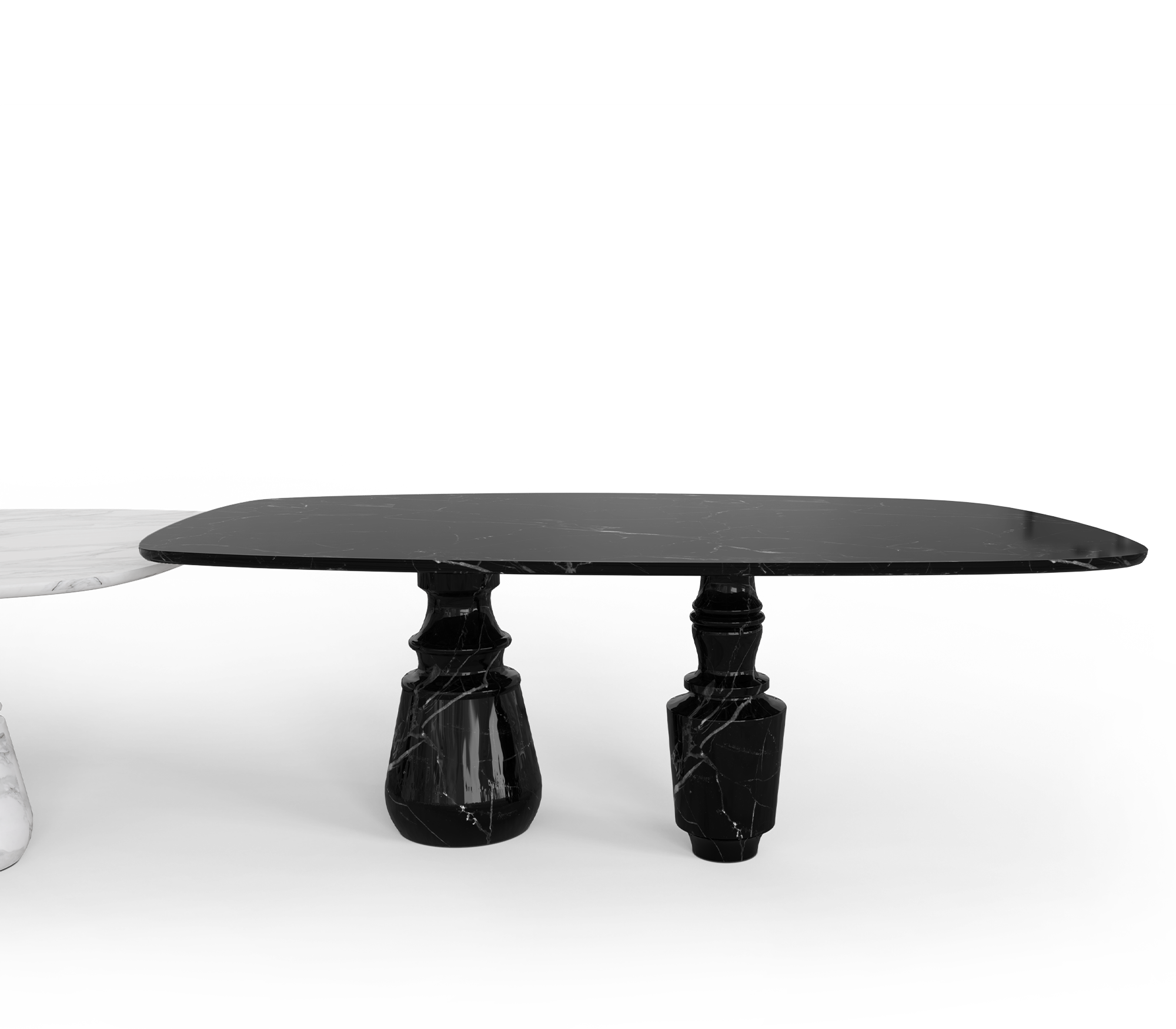 Pietra Nero Marquina Modular Dining Table