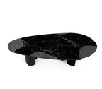 Ophelia Oval Carrara Marble & Gold Dining Table