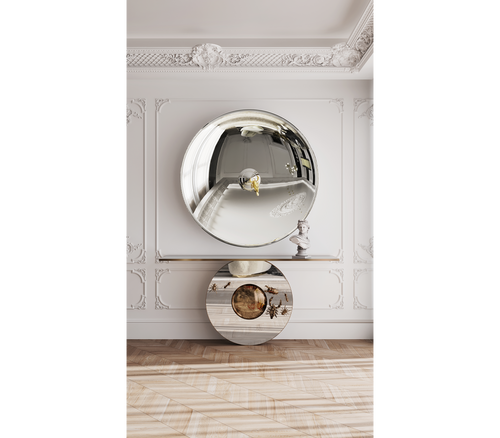Metamorphosis Consoles Patina Brass Sculptural Entryways Cabinet Table