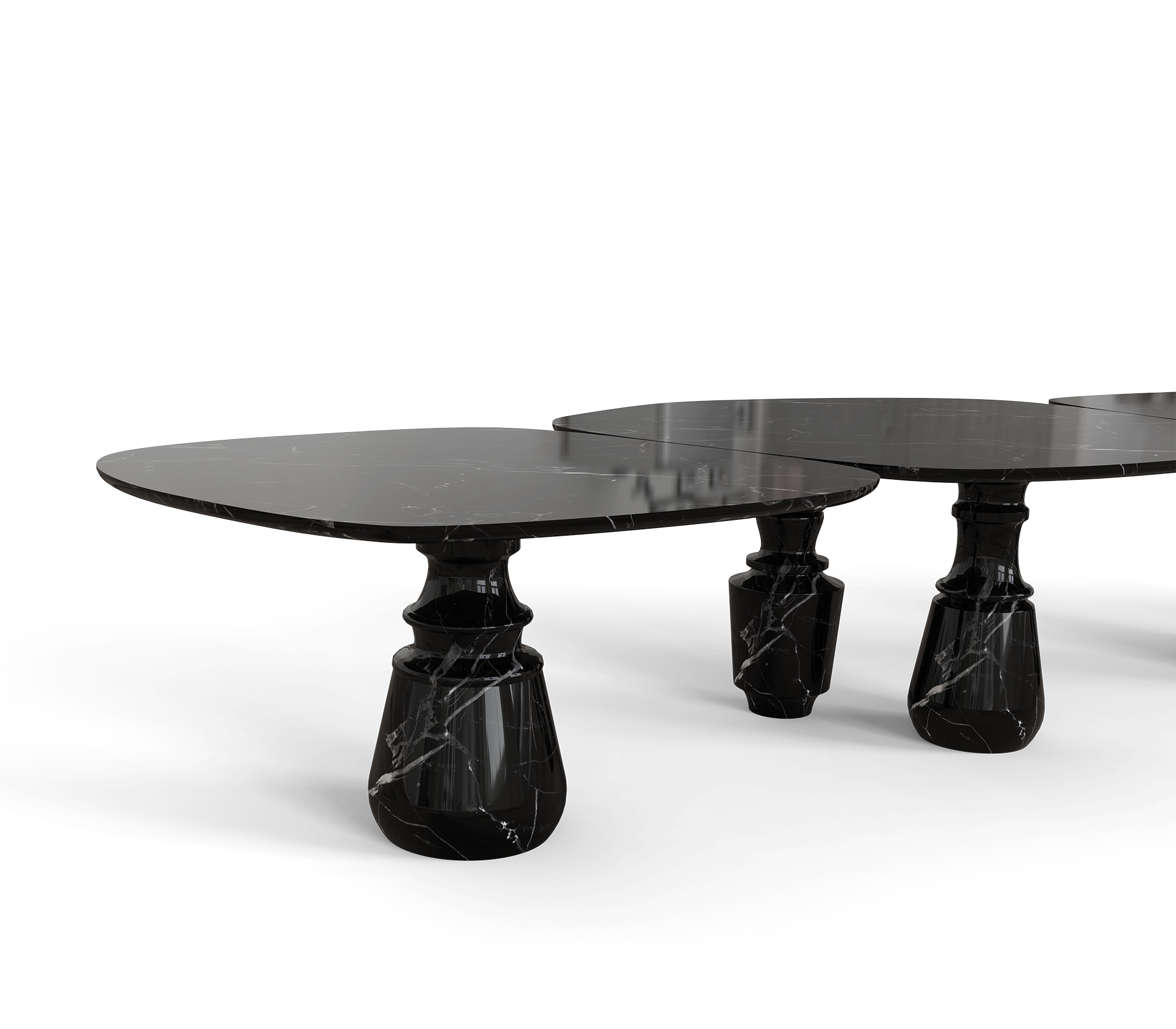 Pietra Nero Marquina Modular Dining Table