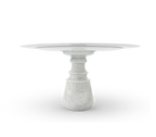 Pietra Round Classic Estremoz Marble Dining Table