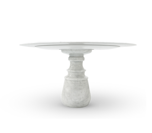 Pietra Round Classic Estremoz Marble Dining Table