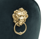 Soleil Curved Brass Modern Luxury Dining Chair