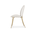 Soleil Curved Brass Modern Luxury Dining Chair