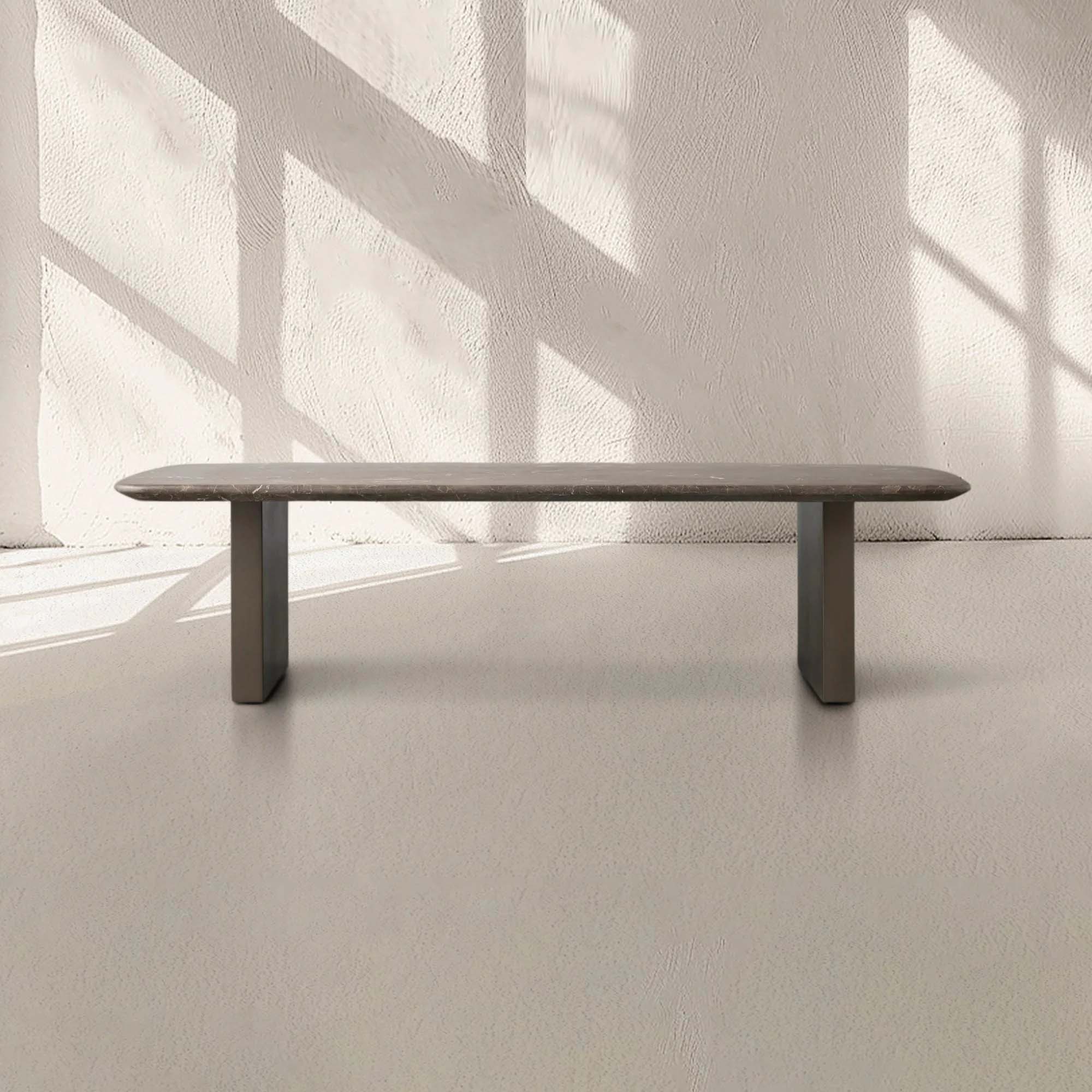 San Germani Espressotisch 72" Couchtisch mit Steinplatte Clement Untergestell Beistelltisch Teetisch