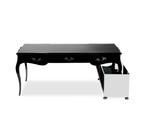 Boulevard Gloss Black Classic Executive Writing Desk