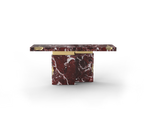 Empire Consoles Hammered Gilded Brass Entryways Cabinet Table