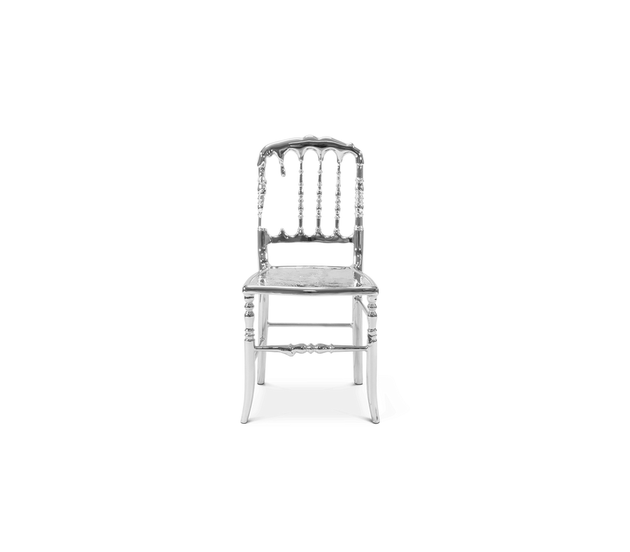 Emporium Silver Surrealist Cast Aluminium Luxury Chair