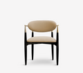 Nahéma Sculptural Hand Motif Polished Brass Chair
