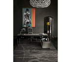 Boulevard Gloss Black Classic Executive Writing Desk