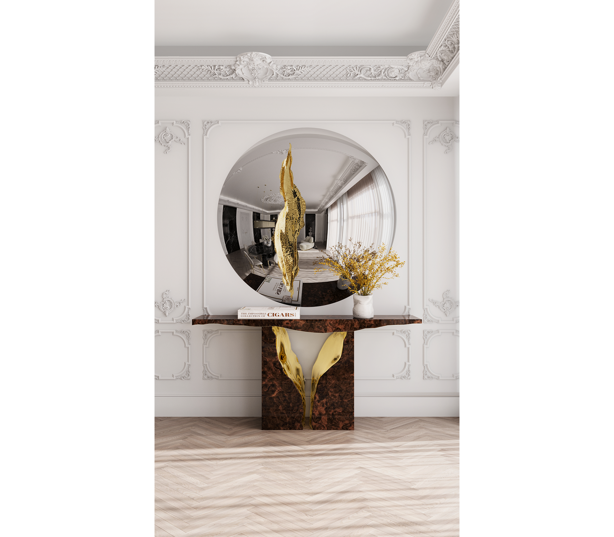 Lapiaz Consoles Azulejo Karst Sculpture Entryways Cabinet Table