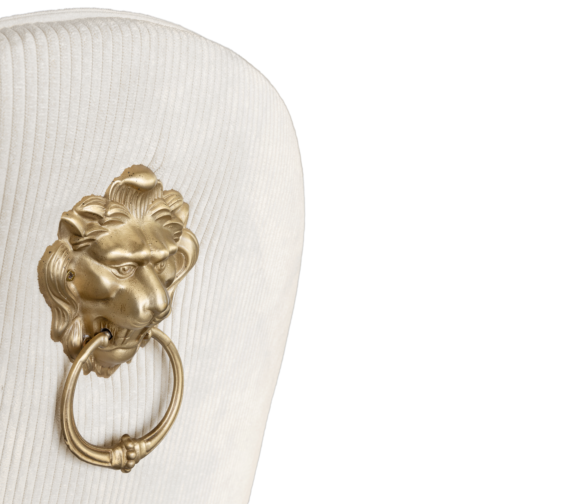 Soleil Curved Brass Modern Luxury Dining Chair