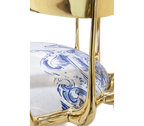 Nº 11 Azulejo Print Polished Brass Heritage Chair