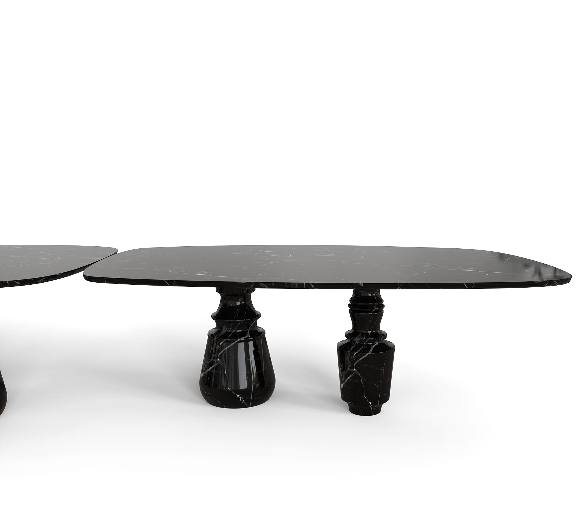 Pietra Nero Marquina Modular Dining Table