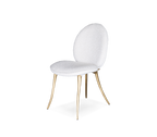 Soleil Curved Brass Modern Luxury Dining Chair
