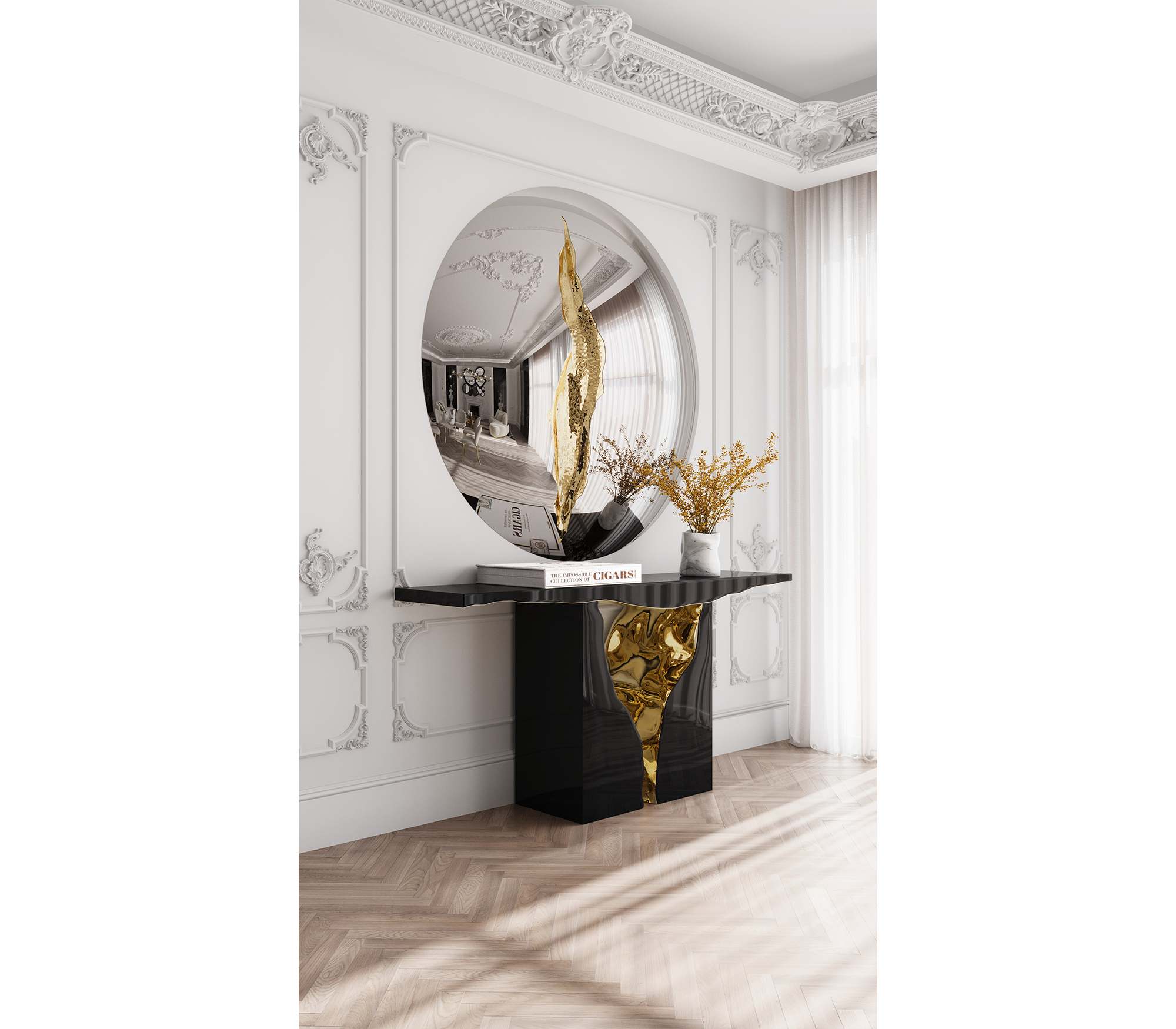 Lapiaz Consoles Azulejo Karst Sculpture Entryways Cabinet Table