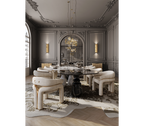 Pietra Nero Marquina Modular Dining Table