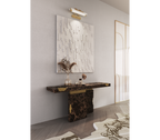 Empire Consoles Hammered Gilded Brass Entryways Cabinet Table