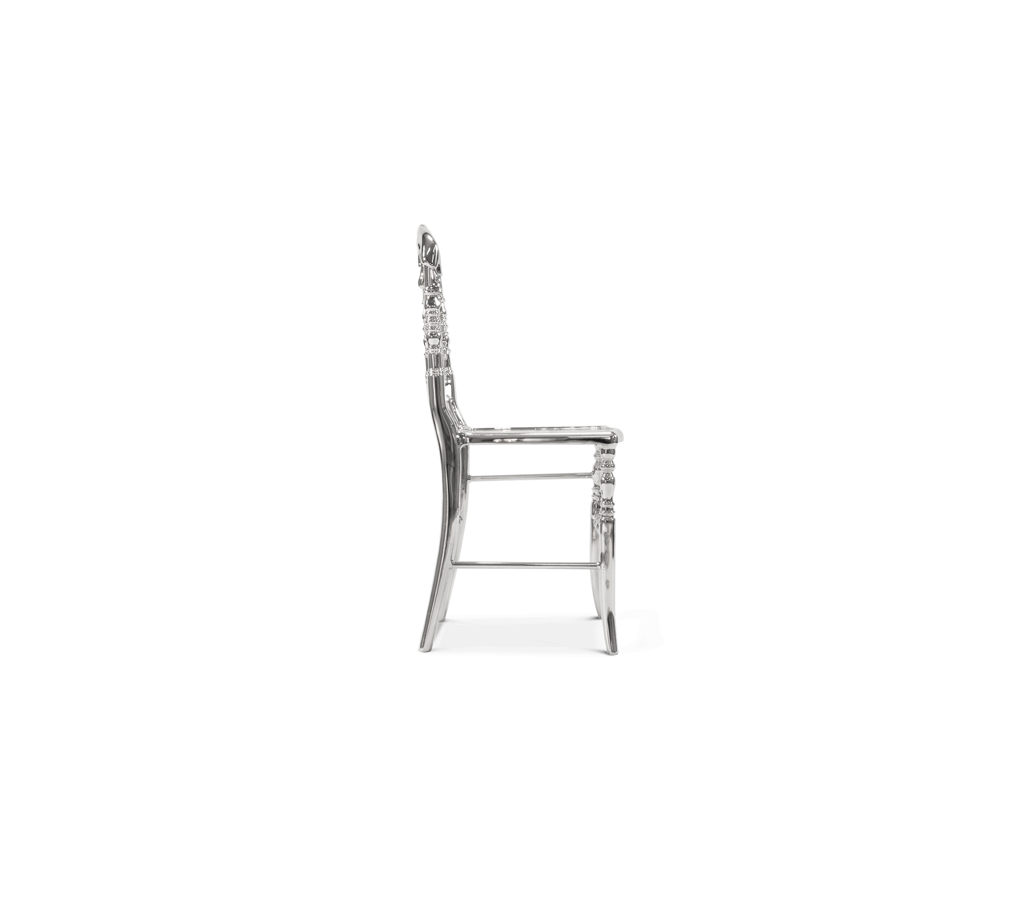 Emporium Silver Surrealist Cast Aluminium Luxury Chair