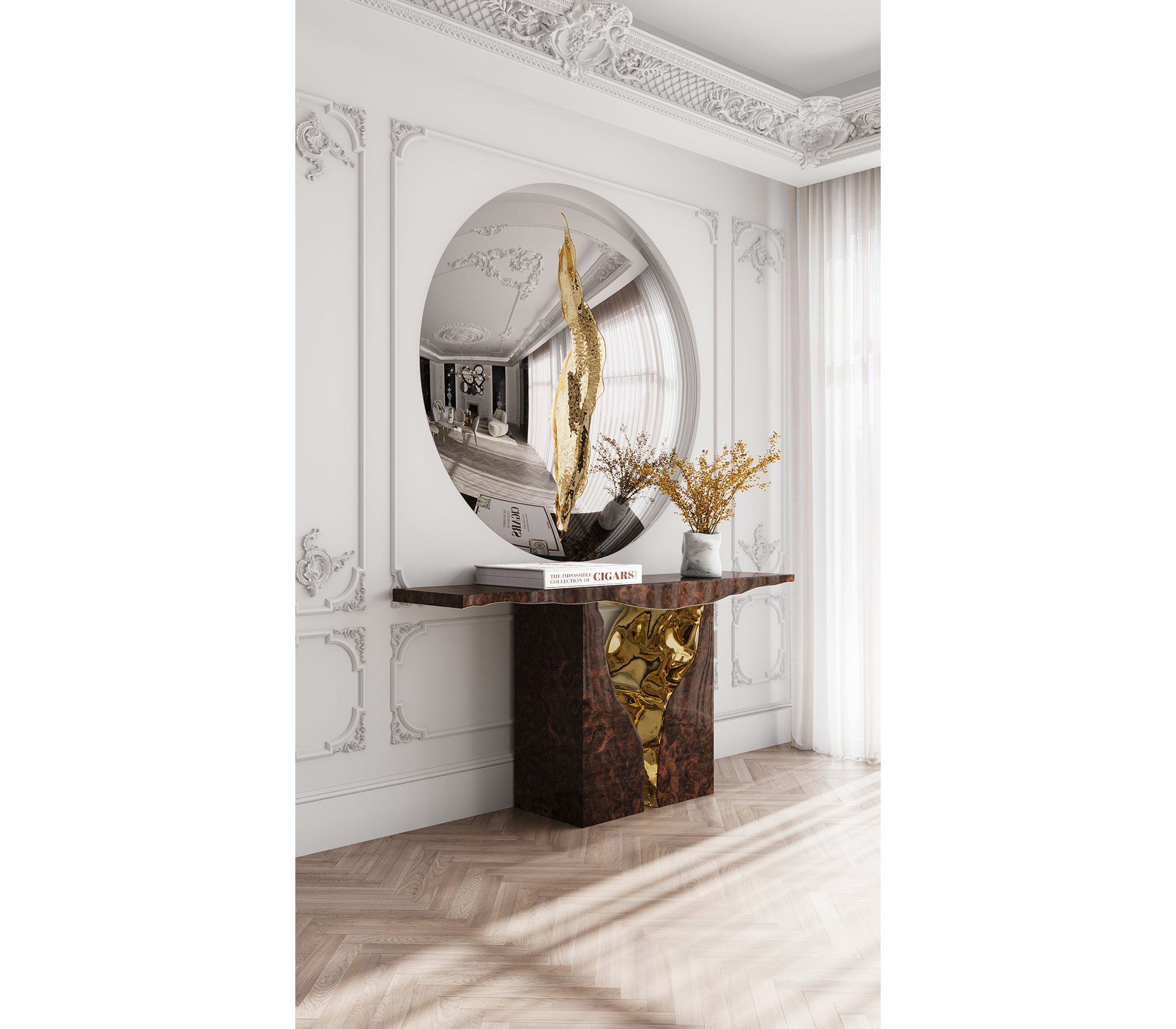 Lapiaz Consoles Azulejo Karst Sculpture Entryways Cabinet Table