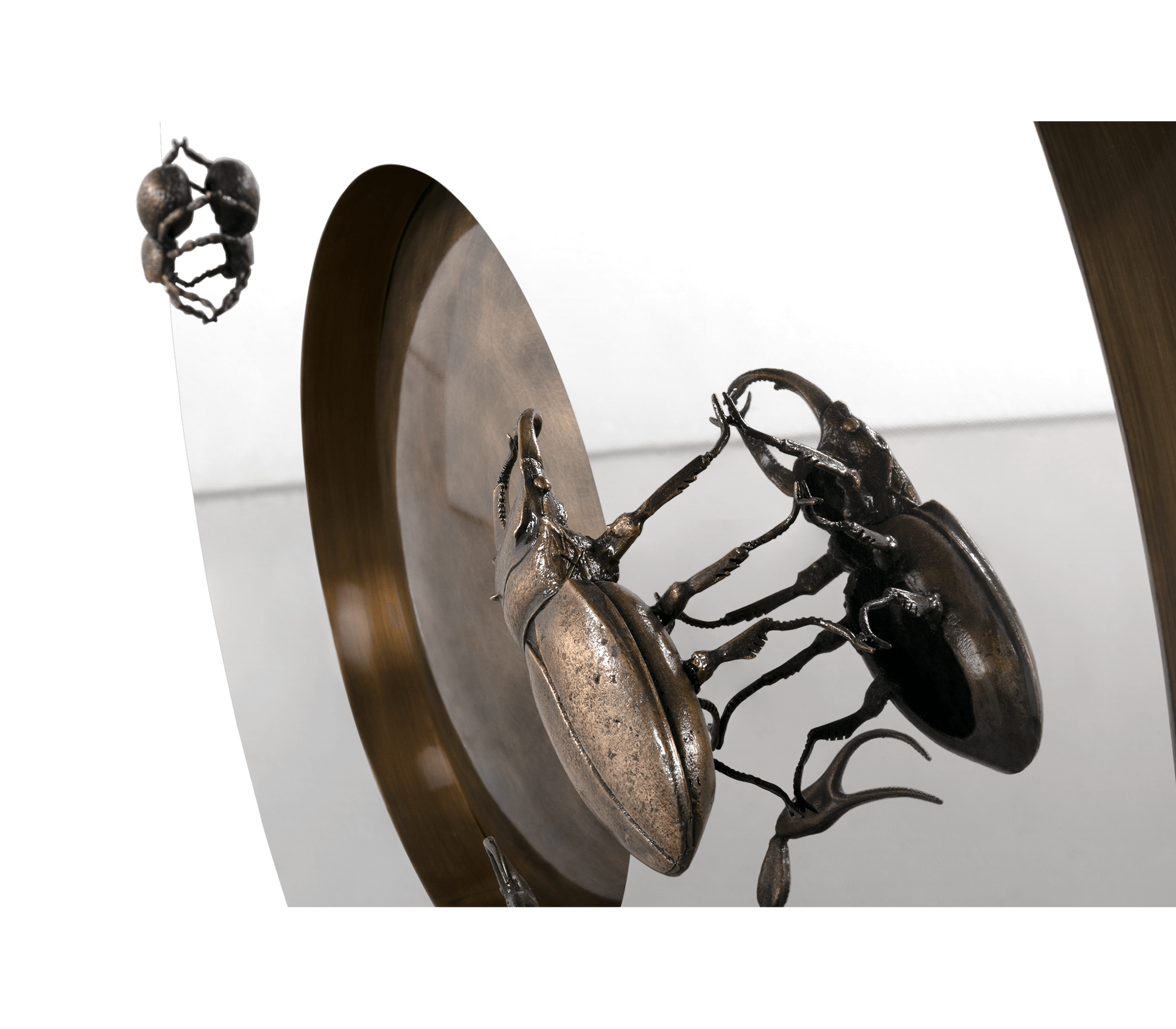 Metamorphosis Consoles Patina Brass Sculptural Entryways Cabinet Table