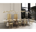 Pietra Nero Marquina Modular Dining Table