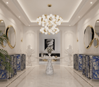 Pietra Round Classic Estremoz Marble Dining Table