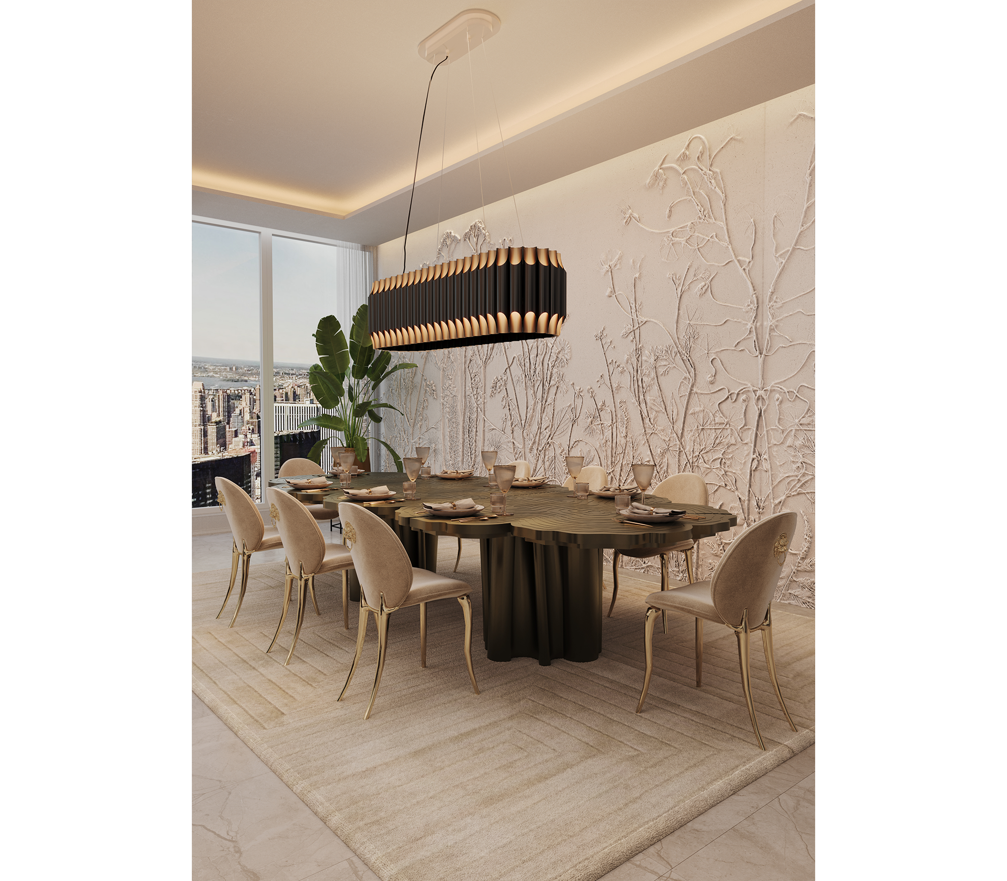 Fortuna Sculptural Dining Table