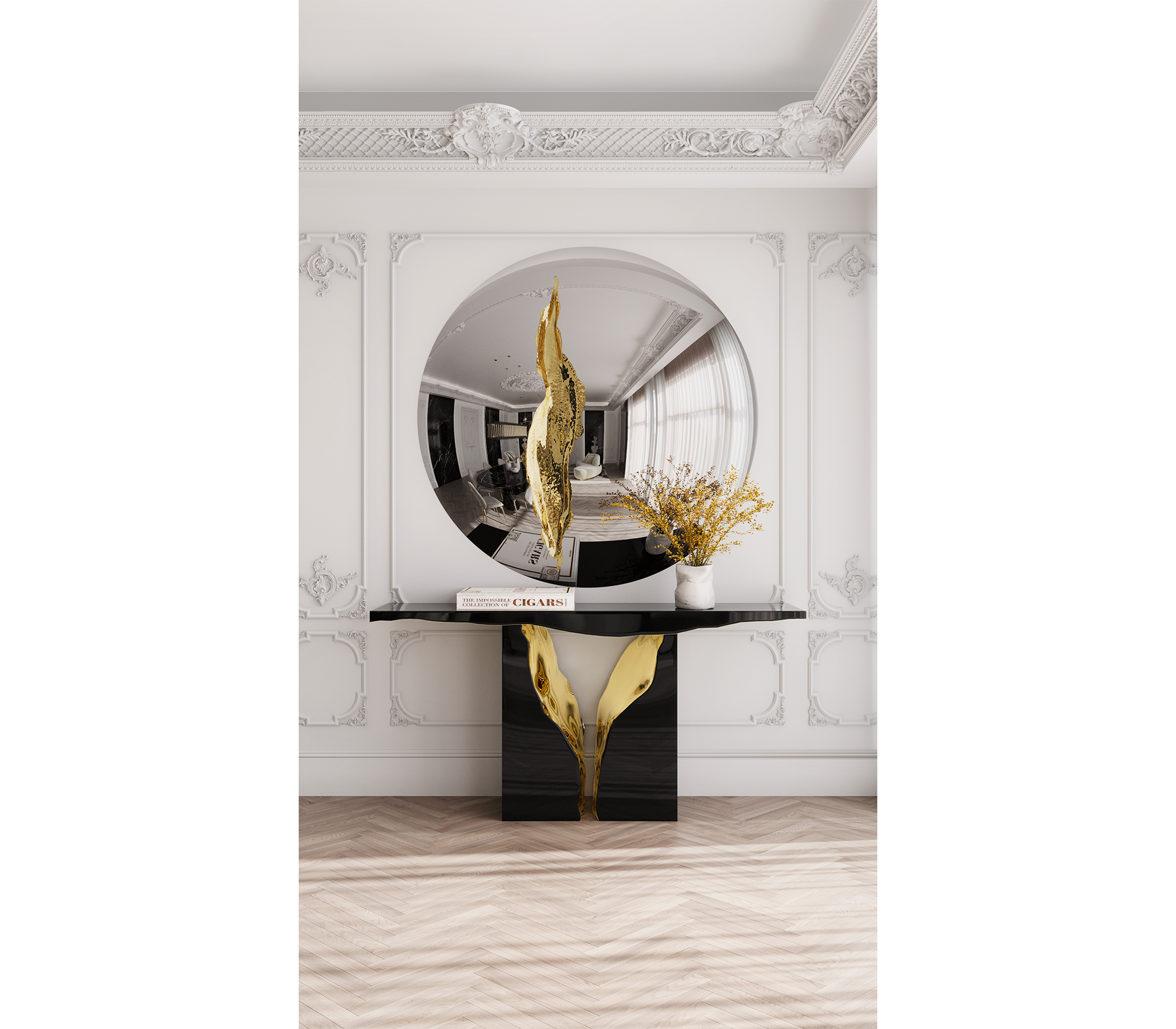 Lapiaz Consoles Azulejo Karst Sculpture Entryways Cabinet Table