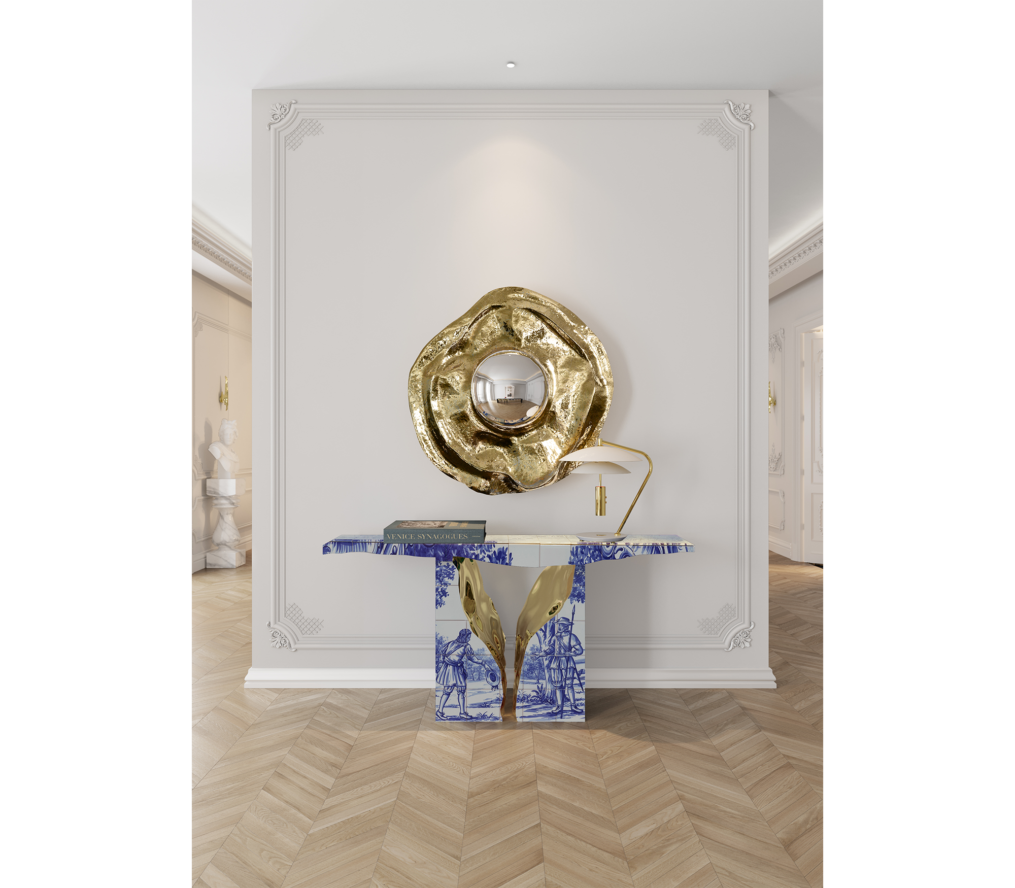 Lapiaz Consoles Azulejo Karst Sculpture Entryways Cabinet Table