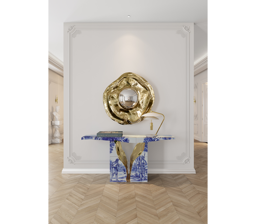 Lapiaz Consoles Azulejo Karst Sculpture Entryways Cabinet Table