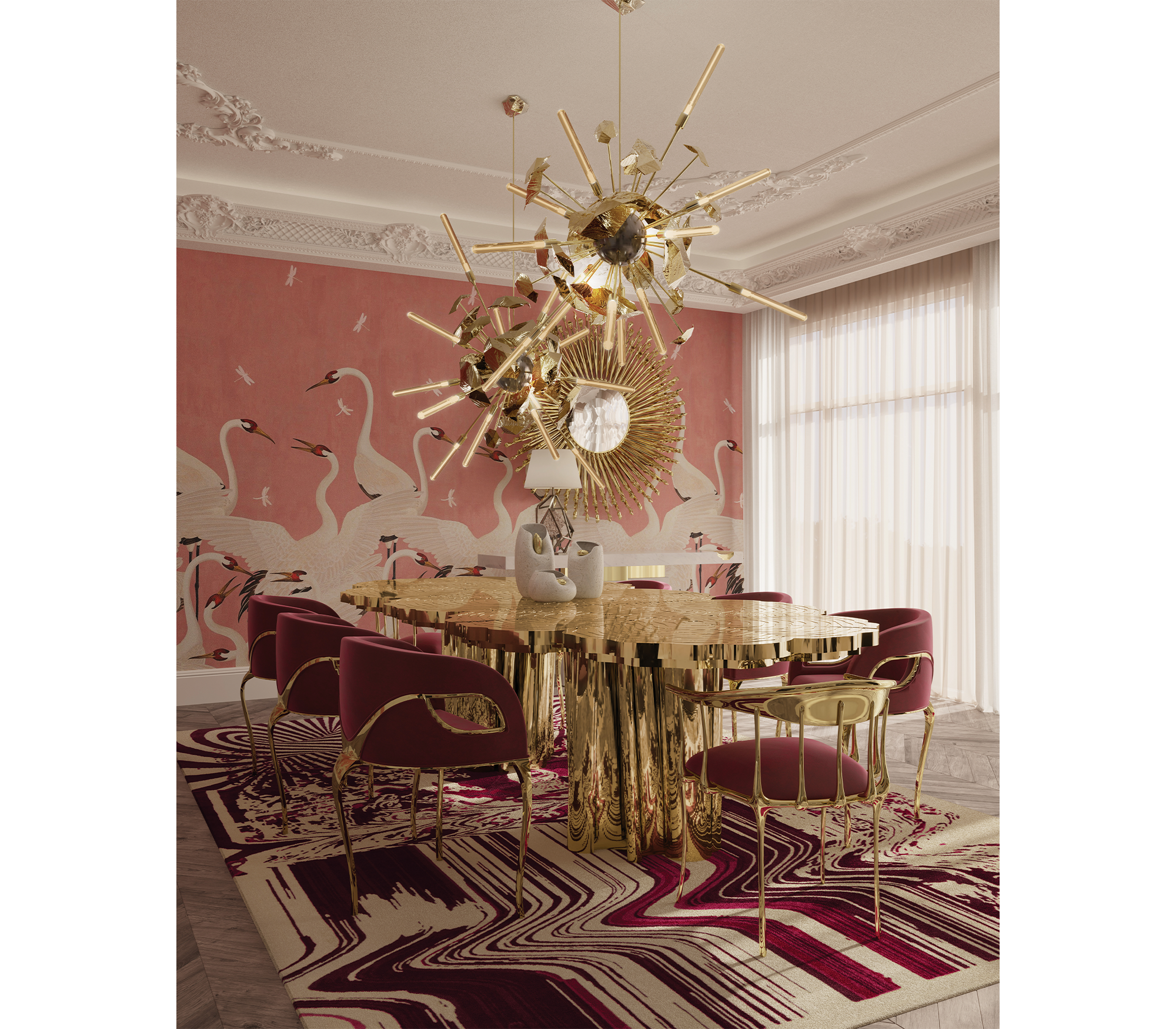 Fortuna Sculptural Dining Table