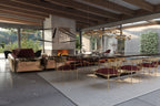 Nº 11 Burgundy Velvet Polished Gold Surrealist Dining Chair