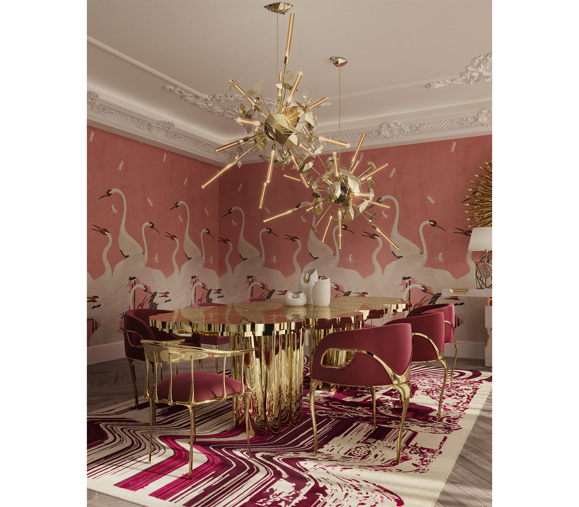 Fortuna Sculptural Dining Table
